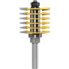 BOYANDM 8mm 12mm 12.7mm gambo 2 denti regolabile Finger Joint Router Bit Tenone fresa Resistente all'usura Strumenti per la lavorazione del legno
