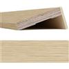 generico Coprifilo / Mostrina piatta impiallacciata 80 x 12 x 2250 mm con aletta 25 mm / Rovere