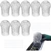 BAOSROY Parafoglie per Canali Gronda,8pcs Protezione per Grondaie per Pluviali,Protezione dalle Foglie per Tubi,Protezione per Grondaia,Protezioni per Grondaie Alluminio,Filtro Antipioggia Espandibile
