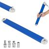 URAQT Chiave a cricchetto offset, Prolunga Chiave a Cricchetto Utensile Manuale, Prolunga per Chiaves dinamometrica, universale, con adattatori di attacco da 1/2, 1/4 e 3/8, per Meccanico Officina