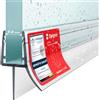 STEIGNER Guarnizione doccia UK03 180 cm (1 pz.) trasparente - Guarnizione box doccia verticale per docce angolari o pentagonali con porta 6-8 mm - Perfetta aderenza, Facile installazione, Impermeabile