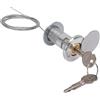 Generic Serratura di Emergenza per Porta Garage con Cavo in Acciaio e 2 Chiavi per Tapparelle e Porte da Garage, Lega di Zinco Resistente, Lunghezza Cavo 1,8 M