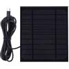 Hosrivae Caricatore solare ad alta efficienza, pannello monocristallino da 6 W 5 V con porta di tipo C, tasso di conversione del 22%, alimentatore stabile per fotocamere, luci da giardino, ventilatori e