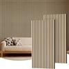 TONOR Set di 2 Pannelli Fonoassorbenti Legno Impiallacciato, 120 x 60 - 1.44㎡, Pannelli Decorativi per Pareti 3D, Pannello Acustici Decorativo per Soggiorno, Ufficio, Bancone a Isola, Soffitt, Quercia