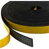 Leikedun Guarnizione Adesiva per Porte Finestre, 20x3 mm 10m Nastro Adesivo in Schiuma, Guarnizioni Finestre Legno, Guarnizioni in Gomma per Antivento, Rumore e Collisione