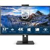 Philips P Line 329P1H/00 Monitor PC 80 cm (31.5) 3840 x 2160 Pixel 4K Ultra HD LED Nero GARANZIA ITALIA