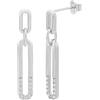 TOM TAILOR - Orecchini da Donna in Argento 925 - con Zircone - Orecchino Pendente ad Ovale - TT-E0019