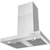 JOEAONZ Cappa da cucina con montaggio a parete, 76,2 cm, 900 CFM, a forma di T, con cappa in acciaio inox, filtro antigrasso permanente, stile camino, convertibile senza condotto