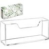 Generic Dispenser per tovaglioli trasparente, supporto per fazzoletti da tavolo, organizer leggero in acrilico con base stabile, porta da pranzo, porta asciugamani di carta con stile elegante