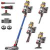 Kaelor K10 Aspirapolvere Senza Fili 650W/55KPa/80 Min con Modalità Auto | Scopa Elettrica Potente con Display Touch LED, Spazzola a V Anti-Groviglio per Pavimenti, Tappeti e Peli di Animali