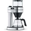 Severin - Macchina da caffè Caprice per 8 tazze, caffettiera con filtro/caffettiera americana con brocca in vetro, con display a LED con timer, acciaio inossidabile spazzolato/nero opaco, KA 5762