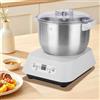 IDAMAKON Frullatore per pasta in acciaio inox, 7 l, con funzione di fermentazione, impastatrice completamente automatica con timer, lama intercambiabile per pane, pizza e pasta