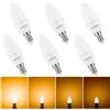 Linkind Lampadine LED E14 Dimmerabile Luce Calda, 4.2W(Equivalenti a 40W), Luce Bianca Calda 2700K, 470Lumen, Pacco da 6