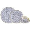 Villa Altachiara Set Piatti 6 Persone Con Tazze, Servizio Piatti 24 Pezzi, In Porcellana, Piatti Piani 26 Cm + Piatti Fondi 21 Cm + Tazzine Da Caffè, Adatti A Microonde E Lavastoviglie, Linea Furore