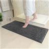 Decomira Tappeto Bagno Antiscivolo | Tappetino bagno super assorbente, lavabile in lavatrice | Per il bagno, la doccia, la vasca da bagno o come tappetino WC | Antracite - 80x150 cm