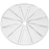 BESPORTBLE Paraspruzzi per Ciotola del Mixer in Plastico Protezione Antispruzzo e Design a Spatola, Copertura per Frusta a 6 Fili per Attività Culinarie
