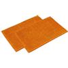 WohnDirect Set di 2 tappetini da bagno, colore arancione, 70 x 120 cm, antiscivolo e lavabile, tappetino da bagno, tappetino per WC