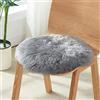 SXYHKJ Faux Tappetto di Pelle di Pecora Tappeto,Pelliccia Sintetica Tappeto Vello di Pecora - Imitazione Lana, Adatto per Tappeto per Soggiorno (60x60cm, Grigio)