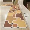 Morbuy Tappeto Cucina Antiscivolo Lavabile, Passatoia Cucina in Diatomite Puzzle Creativo Lungo Tappetino Antiscivolo per Salotto, Bagno, Corridoio, Lavanderia, Doccia (Arancione,40x150cm)