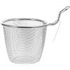 DEARMAMY Cestello Scolapasta in Acciaio Inox Colino Maglia Finissima Per Friggere E Bollire Cestello Per La Bollitura Della Pasta E Per Fonduta Utensile Da Cucina 5.91X4.72X4.33in