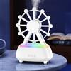 Junerain Diffusore di Oli Essenziali con Ruota Panoramica Altoparlante, 7 Colori di Luci, Diffusore d'Aria, Umidificatore Silenzioso Perfetto per Casa, Ufficio e Palestra