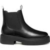 Geox Stivaletti Chelsea Spherica da donna in pelle liscia nera