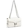 Travistar Borse a tracolla trapuntate da donna, piccole borse a tracolla in pelle, borse a tracolla da sera con catena, K120-Off Bianco-nuovo, Borsa a tracolla