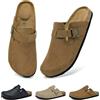 Wizshoe Sabot Uomo Zoccoli Chiuse Comode Pantofole da Casa Marrone 45EU