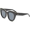 Le Specs. Le Specs AIR HEART - Occhiali da sole da donna CAT-EYE con montatura ad alta protezione UV, Smoke Mono polarizzato/nero, Einheitsgröße