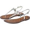 Sam Edelman Sandali Gigi da donna con zeppa piatta, Argento morbido., 7.5