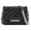 ARMANI EXCHANGE Borsa donna in similpelle, dimensioni 16x18x5 cm, tracolla a catenella regolabile, logo, effetto trapuntato all-over, chiusura con patta magnetica, c