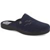 Fly Flot | Classic Man, Pantofole Uomo con Logo, Ciabatta con Tomaia in Microfibra, Sottopiede in Microfibra, Blu, 43