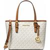 Michael Kors XS Carry All Jet Set Travel, Borsa tote da donna, Vaniglia.