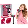 Generico Phon Giocattolo per Bambini a Batteria Asciugacapelli Funzionante con Suoni e Aria Reali con Accessori Diffusore e Beccuccio Set Parrucchiera Parrucchiere Bimba Bimbo Salone di Bellezza