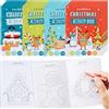 THE TWIDDLERS Set di 24 Mini Libri di attività Natalizie. Includono Disegni da Colorare, Puzzle e Giochi per Riempire Le Calze Natalizie e Come Ricompense di Classe