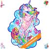 UNIDRAGON Puzzle Originali di Legno - Unicorno Ispiratore, 195 pezzi, Dimensione Media, 26 x 32 cm, Bellissimo Pacchetto Regalo, Forma Unica Miglior Regalo per Adulti e Bambini