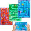 SOETDERT Labirinto Sensoriale, 3 Pcs Labirinto Gioco Sensoriale Gel Giocattoli, Antistress Bambini Giochi Sensoriali Autismo, Fidget Toys Squishy per Bambini Autistici ADHD Calmante In caso di Stress e Ansia