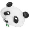 Lurrose Maschera Panda Cosplay in Pu Realistica per Feste e Halloween, Comoda e Traspirante Ampie Aperture per Occhi e Bocca, Accessorio Dettagliato per Travestimenti a Tema