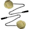 PEHHAH Pugno di Scimmia Fuoco Poi, 3 Wick in Kevlar - Spinning Flow Props per Circo, Danza & Fuoco Performance - Set di 2 (Total Length 68cm)