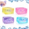 anyìshwu 4 pezzi Cubi Di Stress Ghiaccio,Fidget Cube Ghiaccio,Oggetti Antistress Adulti,Pallina Antistress Fidget Cube Freezer,Utilizzato per Squishy Ball Il Sollievo Dall'Ansia