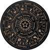 wiroouia Tavola spiritica Ouija, tavola a pendolo per divinazione, Decision Maker Planchette Messaggio decorativo Tavole in legno, Gioco da tavolo a pendolo con decorazioni spirituali per principianti