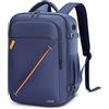 Lekesky Ryanair - Zaino da viaggio da 40 x 30 x 20 cm, espandibile da 24 a 30 l, per aereo, da uomo e donna, per computer portatile, impermeabile, Nero, Ryanair 40x30x20, moderno