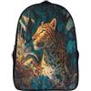 kaiyun Leopardo in The Brightly Lit Foresta Zaino Scuola Per Bambini,Borsa Scuola Ragazzi Ragazza,Zainetto Zaini Sacca Da Bambina Per Viaggi,Sport 16 inch