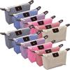 Rebanky 12 Pezzi Pochette Cosmetiche in Tela, 6 Colori, da Viaggio