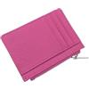 LOVSSU Portafoglio casual da lavoro in pelle con cerniera e porta carte di credito personalizzato nome(Rose red)