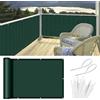 HENG FENG Frangivista Balcone 80x500cm in HDPE Traspirante, Verde