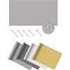 DSRDRFG Vela Ombreggiante Impermeabile 0.5x3.3M Rettangolare Tenda da Sole Parasole, Tenda da Sole per Esterno, con Occhiellato Protezione UV, per Giardino Balcone Terrazza, Grigio chiaro