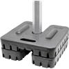 BailenaTents Gazebo pesi 12 kg (set da 2) - Piani professionali in ferro + custodia in plastica - Pesi per gazebo pieghevole e tende pieghevoli