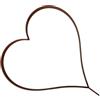 Navna Pianta decorativa da giardino arrugginita in metallo a forma di cuore per interni ed esterni