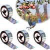 Dawumin 4 Rotoli Nastro Repellente Antiuccelli Riflettente, 80 m x 2,4 cm, Nastro Dissuasore per Piccioni e Uccelli, Scaccia Piccioni Doppio Lato per Balcone, Giardino, Orto, Piante e Alberi da Frutto